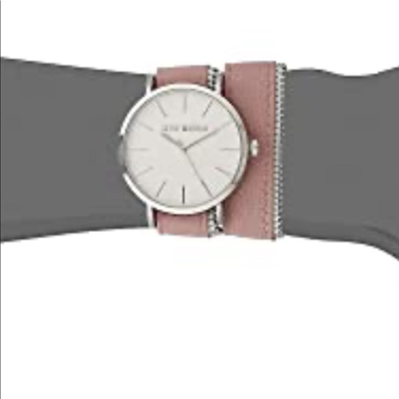 Steve Madden Zipper Wrap Watch- Pink - Picture 9 of 12